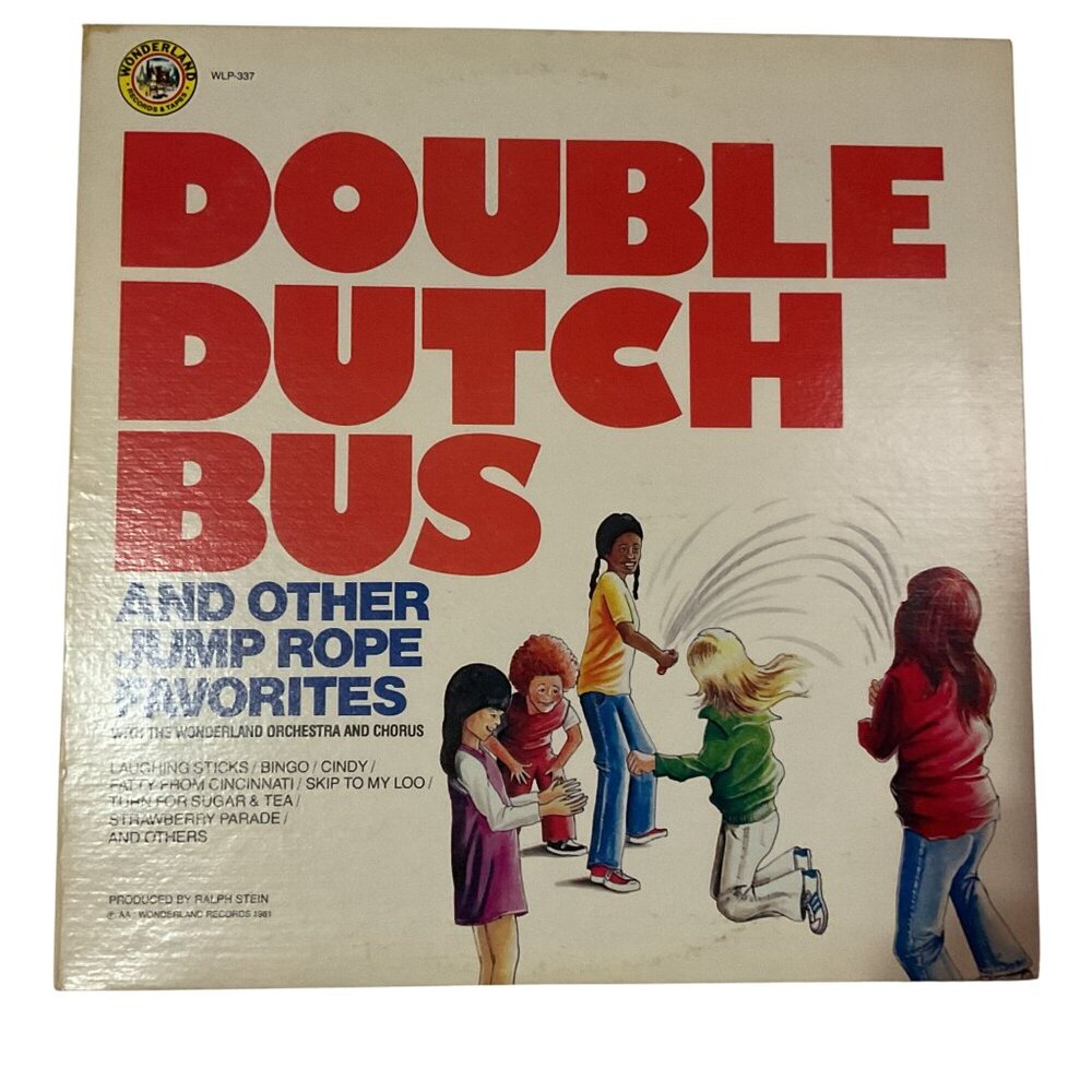 Double Dutch Bus & Other Jump Rope Favorites Vinyl LP 1981 Wonderland Orchestra